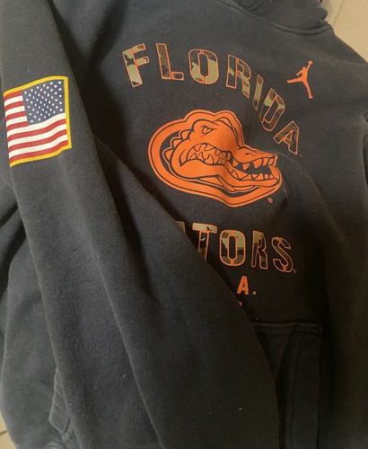 Nike JORDON Florida Gators Mens S. Black Camo Veterans Day Long Sleeve Hoodie - 第 7/10 張圖片