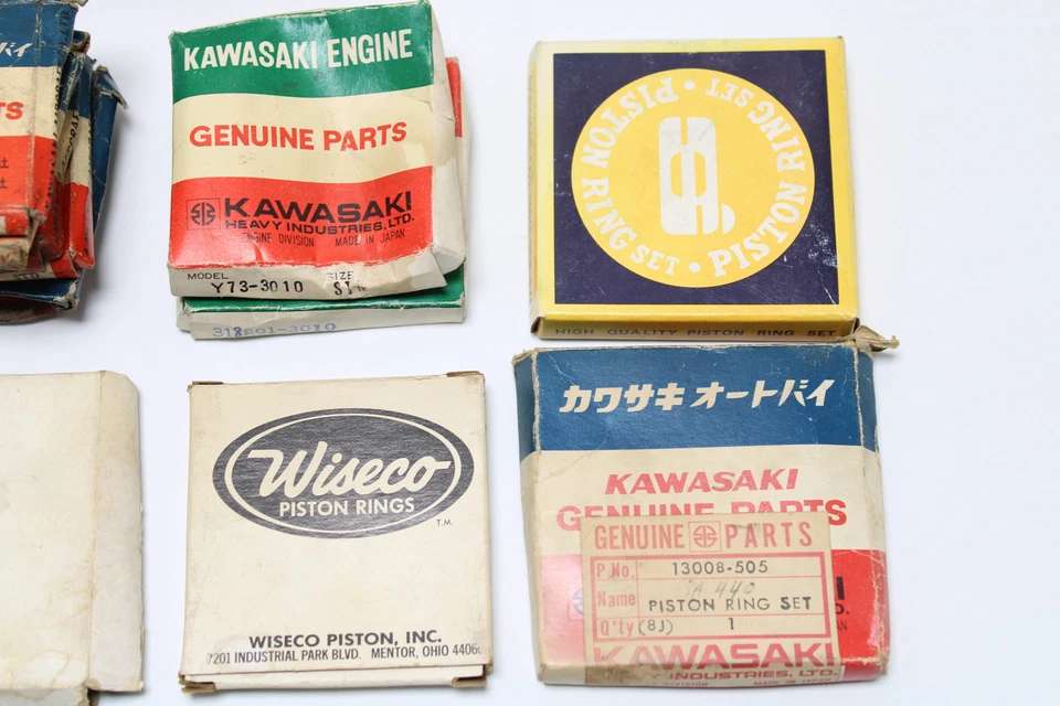 Kawasaki подлинный поршневые кольца лот винтажный оптом - Изображение 2 из 4