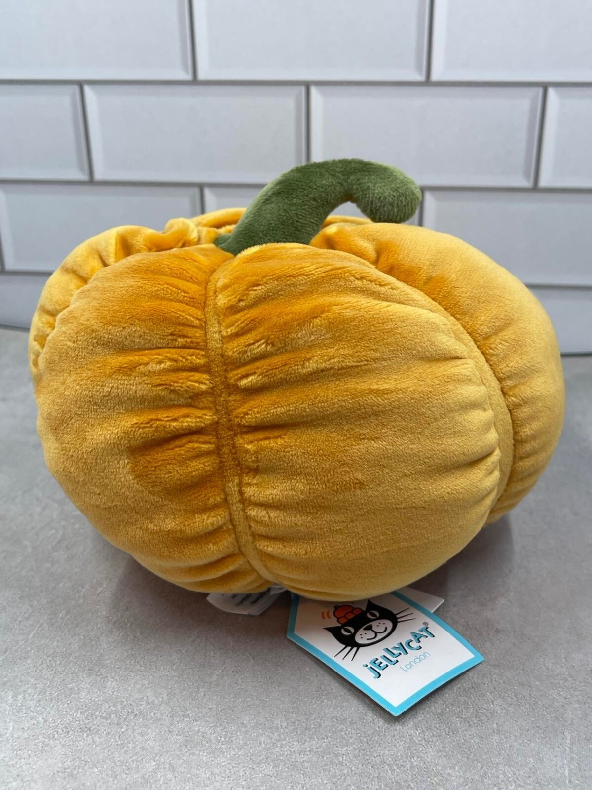 Jellycat+Mini+Orange+Pumpkin+Plush+Smiling+Stuffed+Animal+Toy+Fall