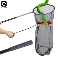 59" Collapsible Snake Catcher Net Hook Reptile Grabber Rattle Snake Stick Pole