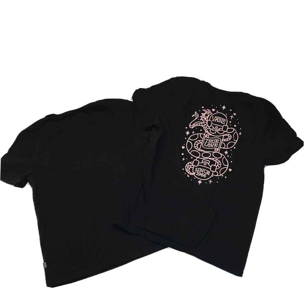 Vans off the Wall T Shirt Women Large Lot Bones Floral Skate
