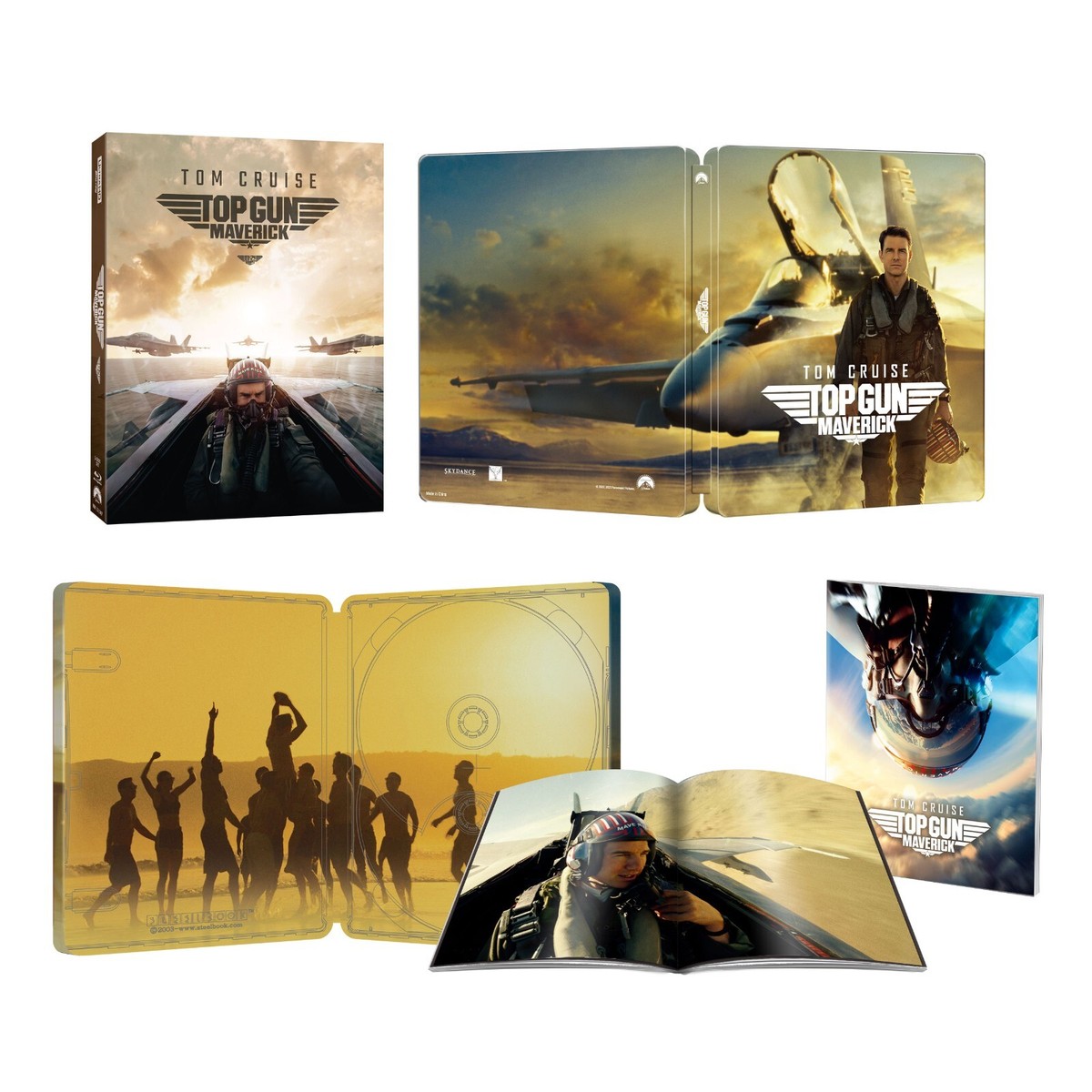 Top Gun Maverick 4K UHD Blu-Ray Steelbook with Full Slip Top Gun Maverick 4K UHD Blu-Ray Steelbook with Full Slip