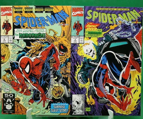 Spider-Man #6 and #7 (1991, Marvel) Near Mint (Part 1 of 2 & 2 of 2)(Hobgoblin)
