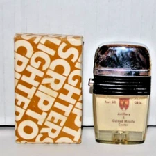 VINTAGE SCRIPTO LIGHTER " FORT STILL OKLA. ARTILLERY $ GUIDE MISSILE CENTER''