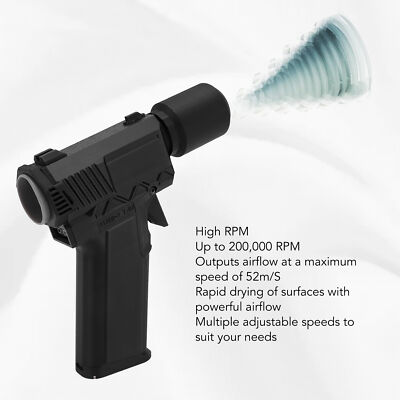 #ad 200000RPM Jet Dry Blower Multifunctional Aluminum Alloy Electric Air Duster $19.45