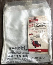 1974 TORO GRASSMASTER LAWN MOWER POLYGARD LAWN BAG, GRASS CATCHER, No. 6-1389