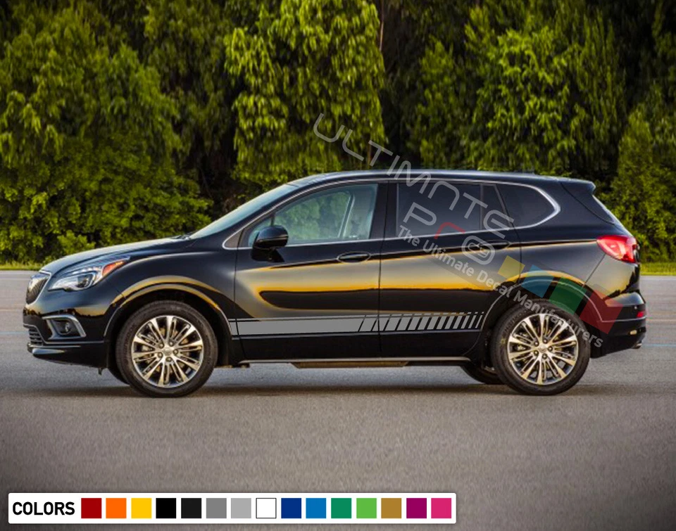 Calcomanía adhesiva rayas de puertas laterales para llantas moldeadas Buick Envision 2015 2014 2018 Foto 4 de 4