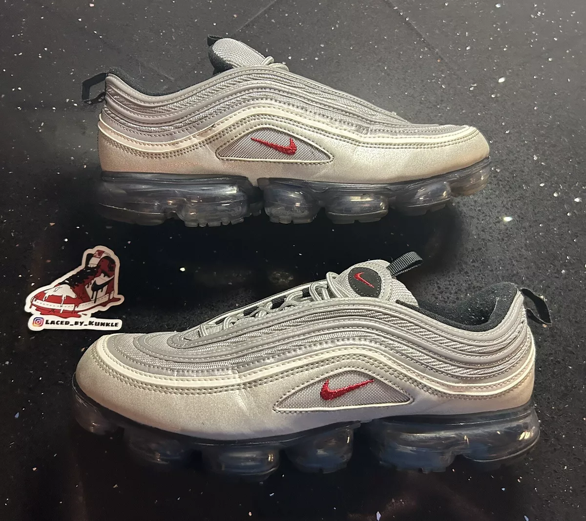 Nike Air Vapor Max 97 Metallic Silver Bullet Sneakers AJ7291 002