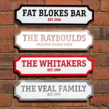 Personalised Street Sign 3D Acrylic Outdoor Thick Custom Road Sign Plaque