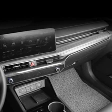 for Kia K5 2025 2026 Carbon Fiber ABS Central Dashboard Frame Trim Strips Cover