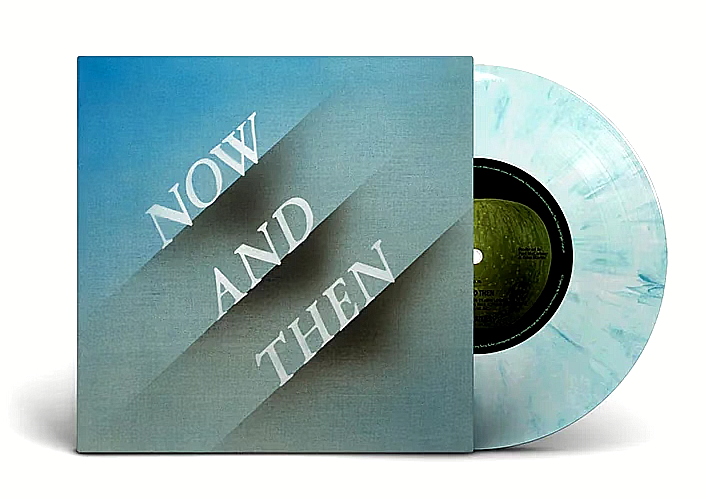 Beatles Now and Then Blue White Marble 7