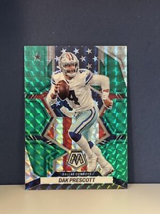 2022 Panini Mosaic Football Dak Prescott #258 Green Mosaic Prizm National Pride