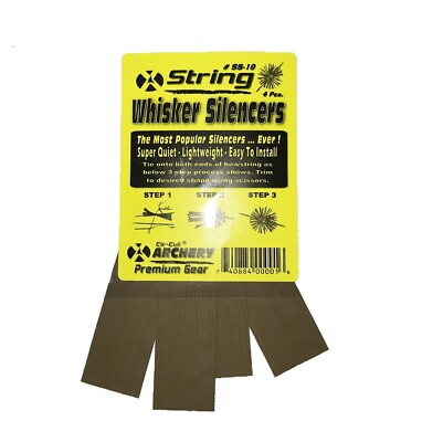 BROWN Rubber Cat Whisker Bow String Silencers Archery SUPER QUIET LIGHTWEIGHT