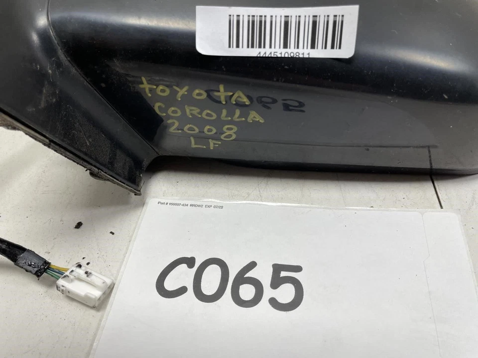 Toyota Corolla 2008 espejo retrovisor delantero izquierdo con vista lateral del conductor eléctrico OEM+  Foto 4 de 4