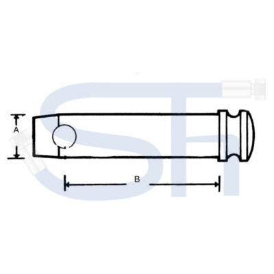2 Stück Unterlenkerbolzen Gerätebolzen Kat.2 28mm M22 x 1,5 für Traktor
