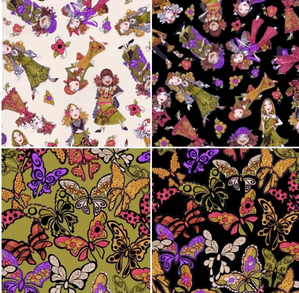 Loralie Designs - Tela de acolchado y artesanía bronceada para gitanos arrojados - con gitana Foto 3 de 4