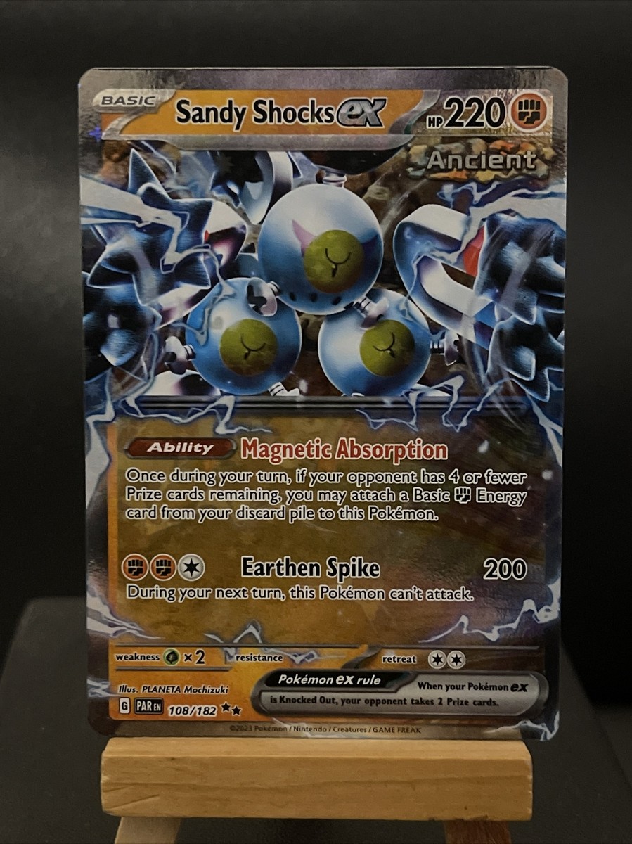Pokemon Card Sandy Shocks EX 108/182 Double Rare Paradox Rift Near