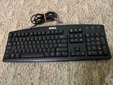 Dell Keyboard SK-8110 Black Wired PS/2 TESTED