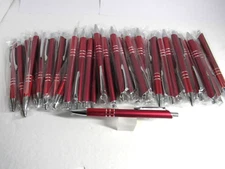 LOT OF 50 RED TERZETTI SLEEK BALLPOINT PEN W/ SURE GRIP-BUY MORE AND SAVE DEAL
