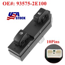 Power Window Switch 935752E100, Front Right Passenger Side Control 93575-2E100