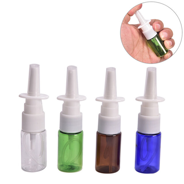 1pc 10ml nasal spray bottles pump sprayer mist nose spray refillable bottl!xh
