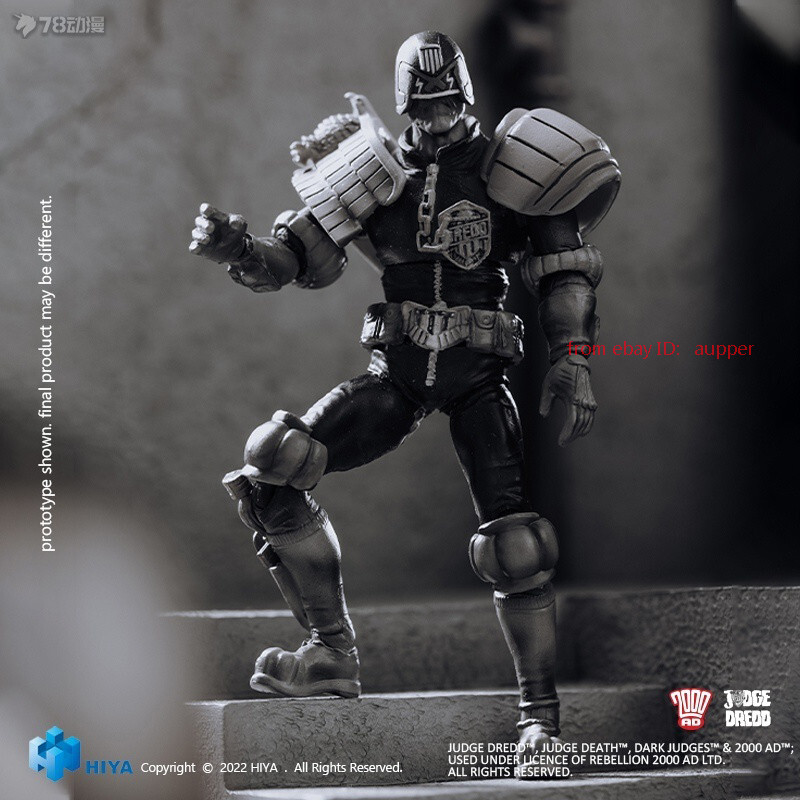 Hiya Exquisite Mini Judge Dredd 2000ad Judge Dredd Black&White Ver