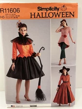 SEW PATTERN SIMPLICITY COSTUME r11606 DRESS PANTS   16-24 MISS 