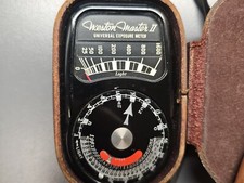 Vintage Weston Master II 2 Universal Exposure Light Meter 735 w/ Leather Case