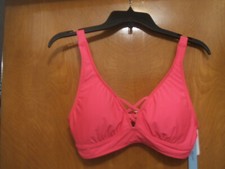 Antonio Melani Bikini Halter Top Swimsuit Pink Medium Soft Bra Cups NWT 62 New