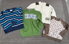 Lot of 4 boys sweaters THE CHILDRENS PLACE, B.T. KIDS, CHEROKEE, CRAZY 8 size 4