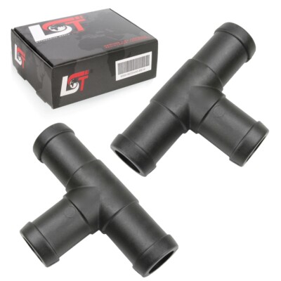 2x T-Stück Dreiwegverbinder für Rohr und Schlauchverbindungen Ø 18 / 18 mm