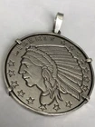 1 Troy Oz .999 Fine Silver Round Incuse Indian Head Eagle Golden State Mint