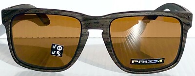NEW* Oakley HOLBROOK XL Woodgrain POLARIZED PRIZM Tungsten GOLF
