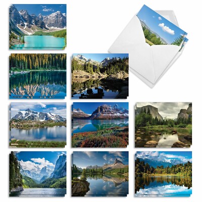 The Best Card Company - 20 Landscape Nature Note Cards Blank (4 x 5.12 Inch) ...