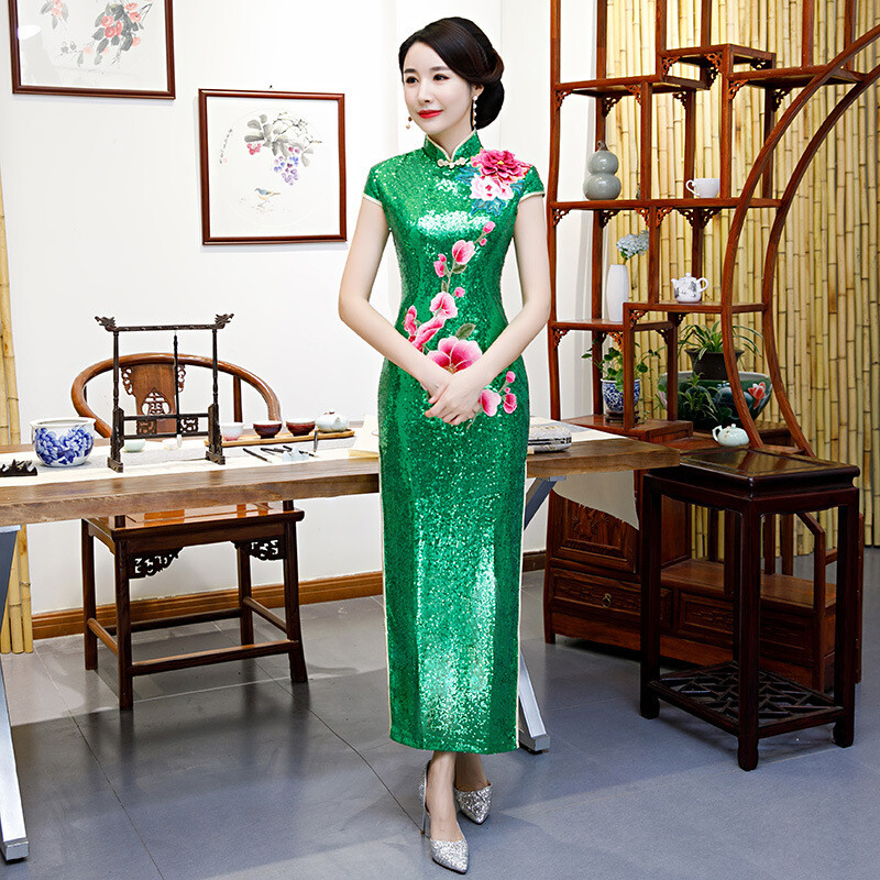 chinese retro style 5xl dress Chinese Style Dress Retro Summer Dress Female