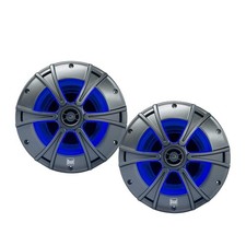 DMS8027 8" 2-Way Marine Speakers with Blue illumiNITE LED Lighting