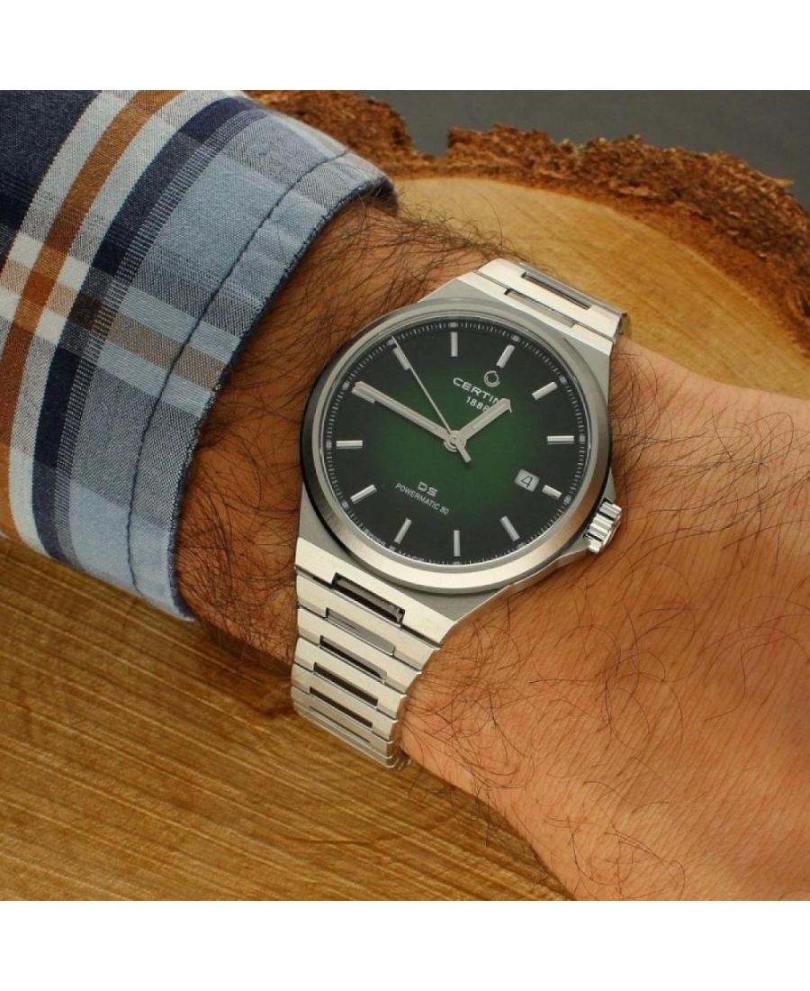 CERTINA Men Analog Automatic Casual Watch Classic Dress Green Dial Waterproof Ro