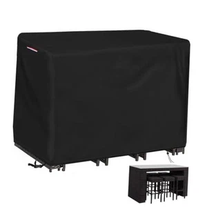 Outdoor Bar Covers Waterproof, Tall Bar Height Patio Table 60"L x 41"W x 41"H