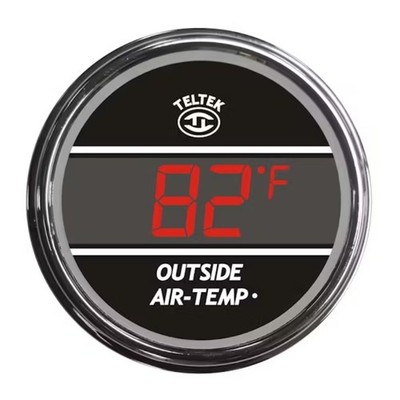 Outside Air Temperature TelTek Red Gauge Peterbilt International Freightliner