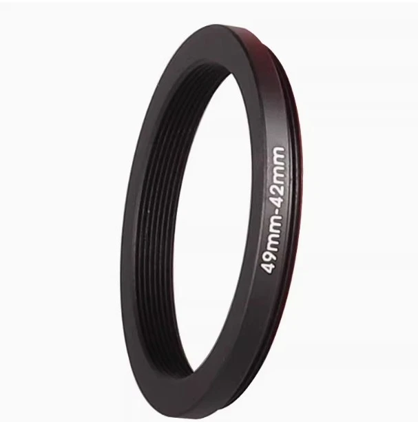 M49 49x0.75mm Female to M42 42x0.75mm Male Thread 49-42 Lens Adapter Ring - Image 2 of 4