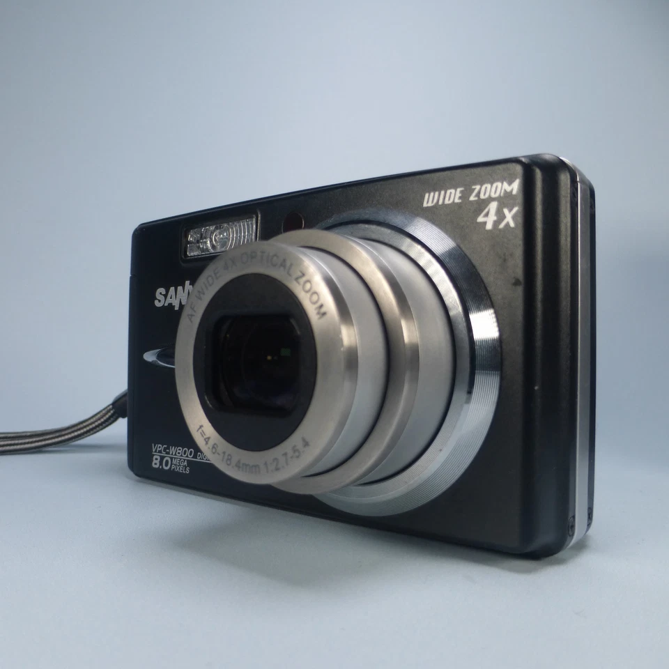 Sanyo Digital Camera VPC-W800 8.0MP Black Tested Full Working Set - Image 2 of 4