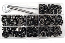 Metal Snap Fastener Button Kit 70 Sets 5/8" Stainless Steel Kit for Leather 15mm