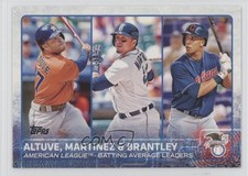 2015 Topps League Leaders Jose Altuve Victor Martinez Michael Brantley #2 1pi5