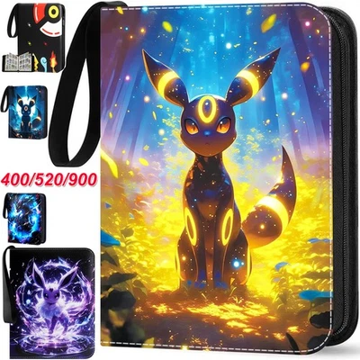 MARKENLOS XXXL Sammelalbum für 400/900 Pokemon Karten 4-/9- Pocket Sammelmappe Ordner Heft