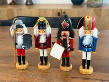 Set of 4 Vintage Wooden Nutcracker Christmas ...