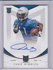 2013 Panini Momentum - [Base] - Rookie Signatures Gold #191 - Theo Riddick /49