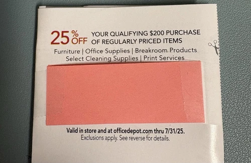 Office Max Coupon 25%
