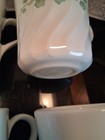 7 Corning Corelle Callaway Ivy USA Swirl 6 Coffee Mugs & Creamer Lot — photo 4