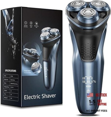 Travel Electric Razor for Men:5D Floating Head Shavers for Men, Midnight Blue