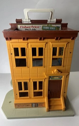 1974 Vintage Fisher Price Sesame Street 938 Little People Play Set
